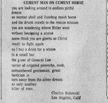santa fe new mexican 19650404 bukowski cement man cement horse.jpg